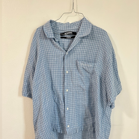 Blue jacquemus button up